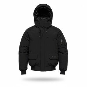 Canada Goose Midnight Black Hooded Bomber Jacket